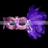 Indian Style Feather Masquerade Mask Carnival Party Ball Eye Mask Cock Feather Mask thumbnail-2