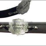 Fashion Words Tag Bracelets,genuine Leather Punk Bracelets,vintage Bracelets Bangle thumbnail-5