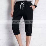 Cheap Bulk Customzied Stylish Black Plain Half Pants for Men