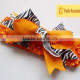 Lovely Baby Girls Knit Headband With Bowknot Hairband Attached Hair thumbnail-5