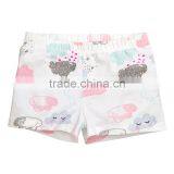S32973W Girls Shorts Cotton Short For Summer 2017 Simple Flowers Printed Baby Girls Shorts thumbnail-1