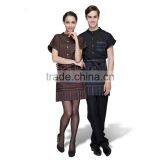 OEM Unisex Waiter Uniform and Restaurant Uniform With Apron thumbnail-2