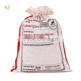 New Design Wholesale Drawstring Canvas Santa Sack thumbnail-3