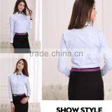 Latest Design For Women With Long Sleeved Business Shirt,ladies Blouse (DSHL018) thumbnail-2