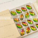 High Quality Very Thin Cyrstal Glass Sew on Stone for Wedding Dress thumbnail-1