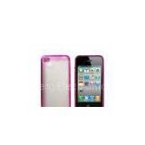Different Colors Clear Hard IPhone Protective Covers and Case With Soft TPU Bumper