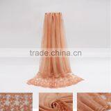 New Fashion Custom Classic Plain Dyed Linon Viscose Thin Lace Flower Trim Ribbon Hijab Scarf thumbnail-4