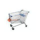Lightweight Wire Metal Supermarket Shopping Cart For Groceries 240L thumbnail-1