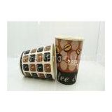Disposable Single Wall 8oz Hot Drink Paper Cups With Flexo / Offset Printing