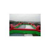 Commercial Inflatable Football Game / Soccer Field Sports Equipment With 0.45mm - 0.55mm PVC