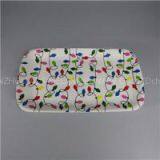 Promotion Melamine Rectangle Sandwich Tray With Beautiful Coloured Lamp thumbnail-1