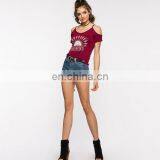 New Design Round Neck T-shirt Printing,Fashion T-shirt Women,T-shirt 100% Cotton thumbnail-3