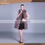 Thick Fur Dyed Fur Vest Wholesales Real Fox Fur Vest Women thumbnail-3
