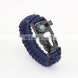 Emergency Rope Buckle Kits Men's Survival Bracelets Rescue Cord Parachute Cord Wristbands thumbnail-6