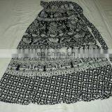 BLACK WHITE PRINTED LONG SKIRTS Indian thumbnail-3