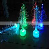 Wholesale supplier multicolor led lighting mini fiber Christmas tree for Christmas promotional gift