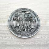 Cheap Custom Antique Nickel Plating Dubai Police Souvenir Old Metal Coin With Acrylic Box thumbnail-1