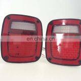 For Jeep TJ Replacement Tail Lights RED LENS w/ Bright Red LED's LED License Plate Lights J204 thumbnail-2