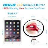 Plastic Round LED Light Swivel Portable Make up Mirror Suction Cup Mirror thumbnail-2