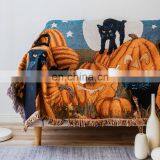 RAWHOUSE Wholesale Kitten Halloween Style Christmas Kids Love Halloween Decoration Throw Blanket thumbnail-1