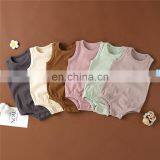 Henan Aston Garment Organic Cotton Baby Romper Sleeveless With Headband Set thumbnail-6