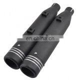 Cafe Racer Steel Black 3.15" Motorcycle Exhaust Muffler Pipe Slip On Pipes for Harley Davison Sportster XL 883 1200 thumbnail-3