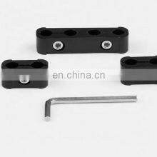 CHROME ENGINE SPARK PLUG WIRE SEPARATOR DIVIDER CLAMP KIT thumbnail-5