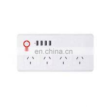 Wholesale Surge Protector Voice Control Extension Power Line Smart Plug WiFi Wall Socket UK thumbnail-3