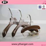 Luxury Brown Matches Wooden Hanger With Notch for Wholesale thumbnail-1
