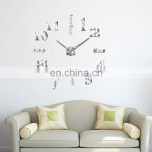 Modern Design 3d Diy Mirror Frameless Wall Sticker Clock Decor thumbnail-3