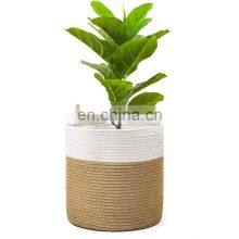 Competitive Price Clothes Cotton Rope Organizer Folding Small Laundry Basket Storage thumbnail-5