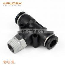 PB Pneumatic G-thread One-touch Air Tube Fitting Plastic t Connector 4 mm 6 mm thumbnail-2