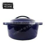 Buy Direct From China Factory Trionfo Cast Iron Cookware Blue Enameled Casserole