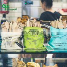 Yada Custom Biodegradable Bamboo Utensils Cutlery Set Wholesale Bamboo Cutlery Not Wooden Cutlery Flatware Sets for Camping thumbnail-4