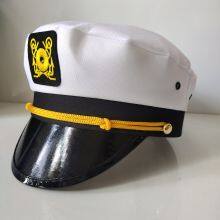 Captain Gray Cap - Berets, Peaked Cap, Cap, Cap Fun Party Hat Yacht Captain Captain's Hat -- Sailor Hat, Cap, thumbnail-1