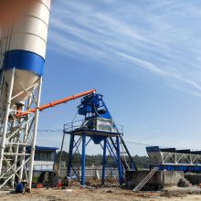 best sell customized hzs75 concrete mixing station concrete plant mixer