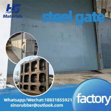 Стальная ворота, сдвижной плоский сталь, воротные ворота из нержавеющей стали, стальные ворота для водохранилища, воронкообразные изогнутые ворота thumbnail-2