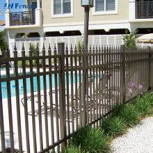 High Strength School Factory Galvanized Steel Fence Industrial Metal Steel Pipe Fence thumbnail-5