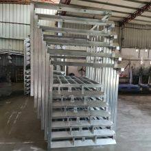 Galvanized Steel Stacking Rack Collapsible Design for Warehouse Storage and Logistics thumbnail-1