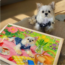 Pet Grooming Salon Decoration - Easy-Clean Gloss Varnish Finish thumbnail-1