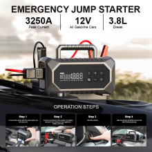 3250A 26800mAh 160PSI Jump Starter Power Pack With Air Compressor thumbnail-3