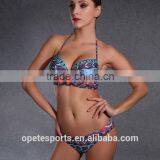 (OEM ODM FACTORY)Sexy Push up Straps Women Bikini Swimwear Bathing Suit Bikini With Decorated Bra thumbnail-3