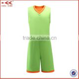 2016 latest custom basketball jersey uniform design green reversible                        
                                                                                Supplier's Choice