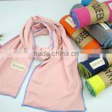 Hot Selling Cute Lovely Plain Cotton Candy Color Boys Girls Fashion Baby Scarf thumbnail-1