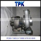 PC300-7 SAA6D114E-2 SAA6D114 TURBOCHARGER 6743-81-8040 thumbnail-4
