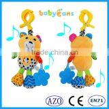 Babyfans Baby Cute Bear Shaped Plush Music Voice Flexible Puppet Educational Hanging Toys China Factory Wholesale thumbnail-1