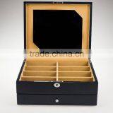 Luxury MDF Black Glossy Varnish Handmade Sunglasses Wooden Box Packing 8 Pieces thumbnail-2