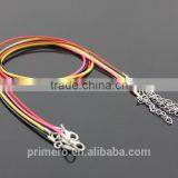 45cm+5cm 18'' Black Rubber Chain Quality Cord String Strap Choker Necklace DIY Fashion Jewelry thumbnail-3