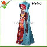 New Brand Face Silk Prints Wax Pattern Fabric New Design Silk Material Fabric thumbnail-2