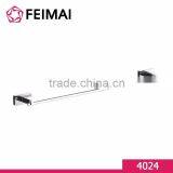 Square Euro Design Bathroom Accessories Solid Brass Wall Mounted Chrome Finish Single Towel Bar thumbnail-1